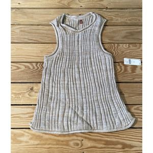 NWT Pilcro Women’s Beige Ribbed Sweater Vest Size XS MSRP $80